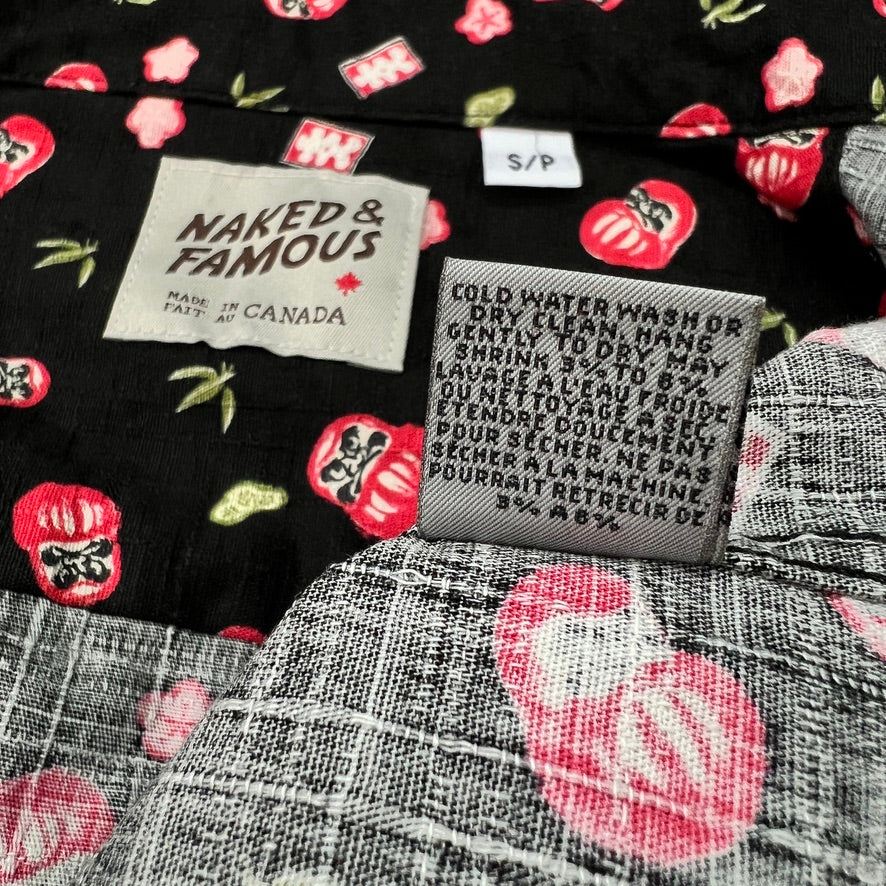 Japanese Cotton NAKED & FAMOUS Samurai Tomato Shirt