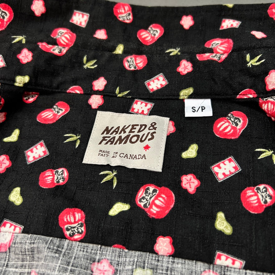 Japanese Cotton NAKED & FAMOUS Samurai Tomato Shirt