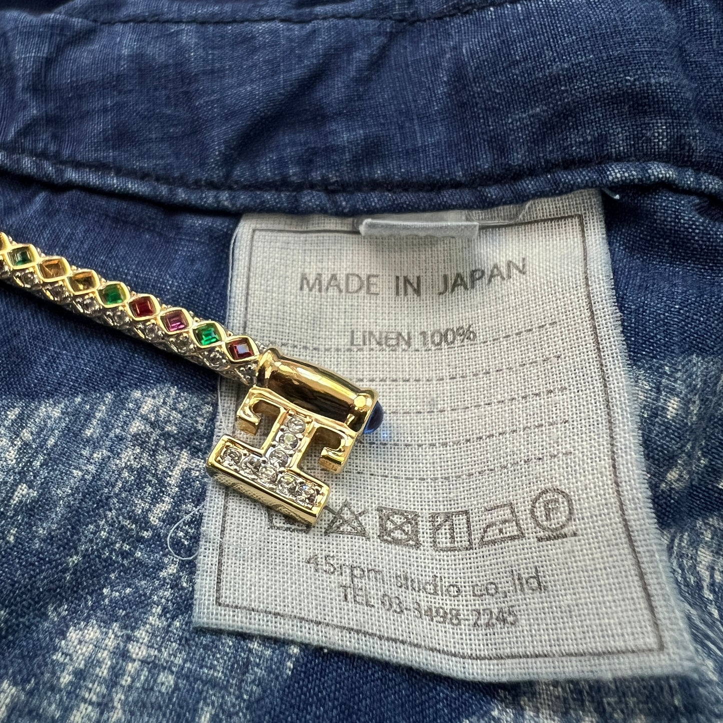 45rpm Japanese Designer Floral Linen Shorts