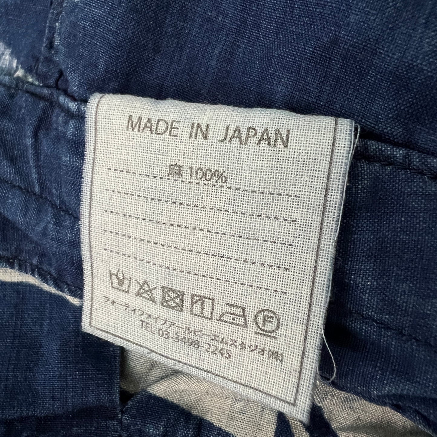 45rpm Japanese Designer Floral Linen Shorts