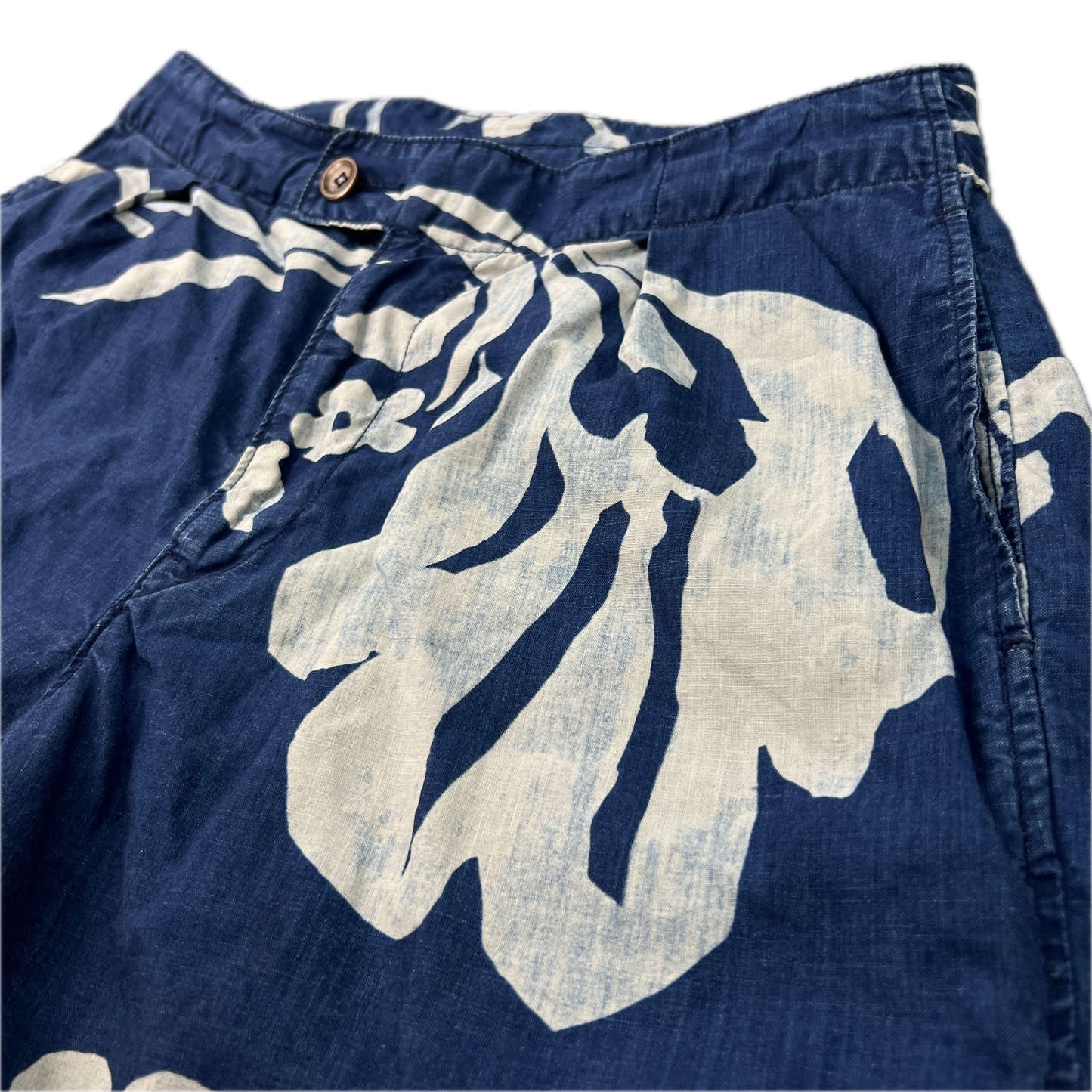 45rpm Japanese Designer Floral Linen Shorts