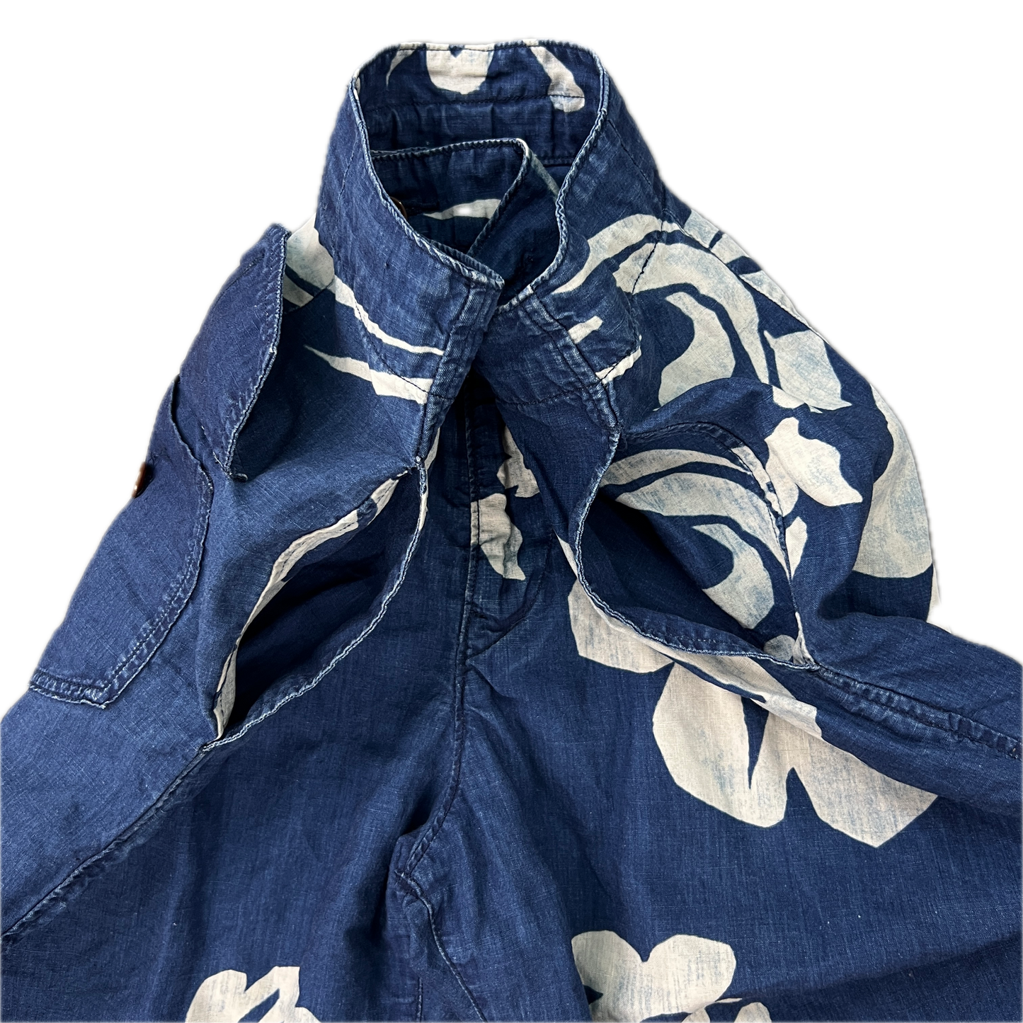 45rpm Japanese Designer Floral Linen Shorts