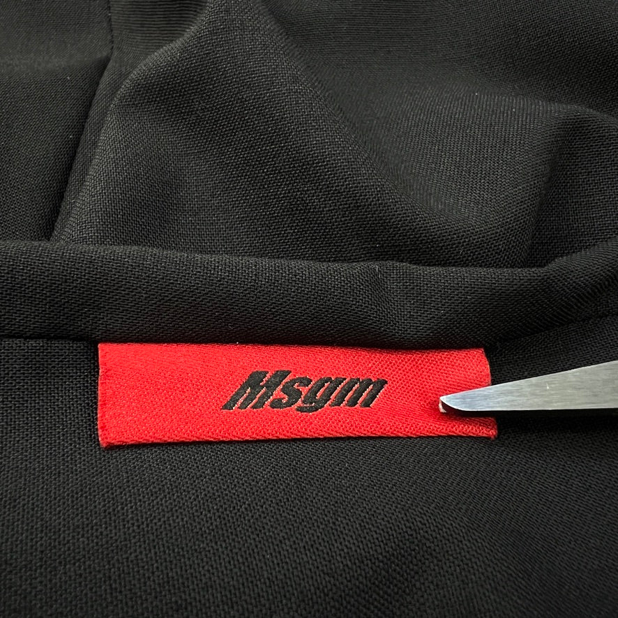 MSGM HAUNTED Pleated Virgin Wool Trousers